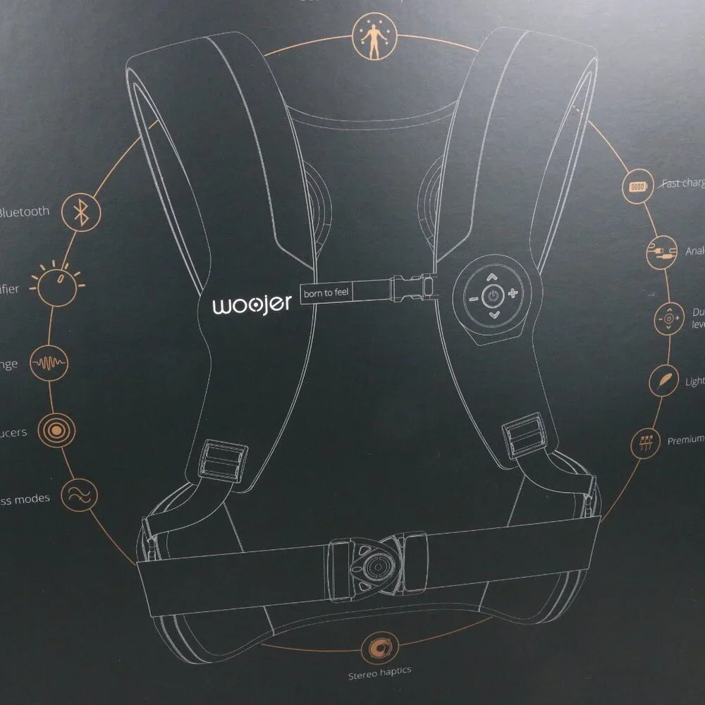 Woojer Vest Edge Haptic Vest for Gaming Music & VR Immersive 360° Experience